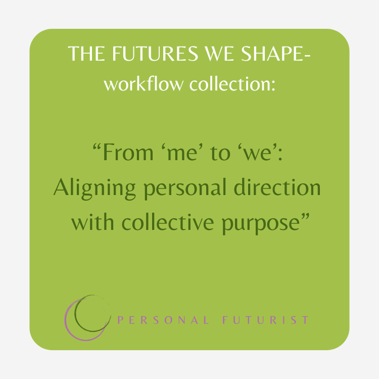 Futures Workflow: Personal Futures meet Group Vision